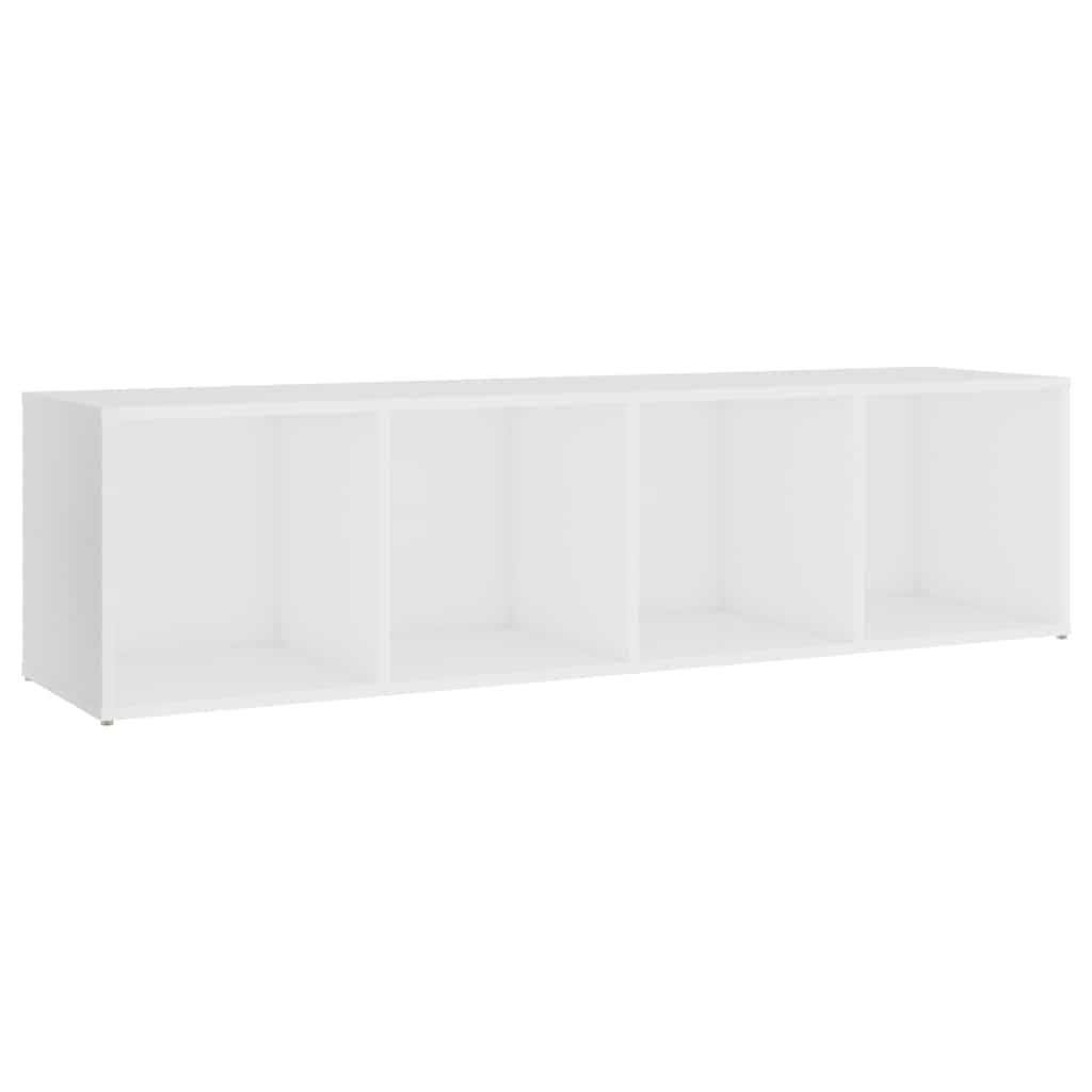 TV Cabinet White 142.5x35x36.5 cm Engineered Wood
