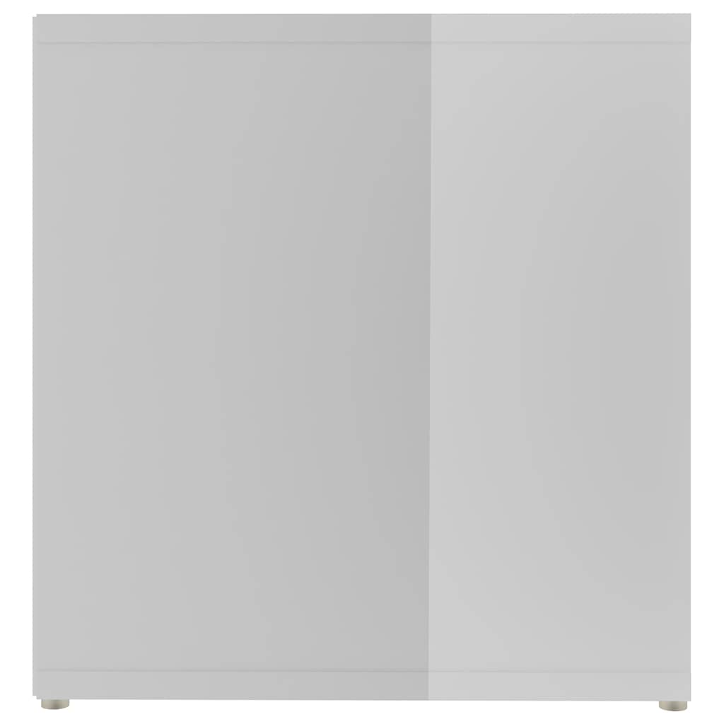 TV Cabinet High Gloss White 142.5x35x36.5 cm Engineered Wood