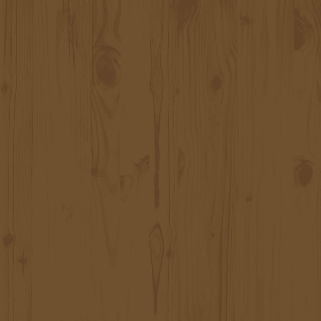 Garden Footstool 70x70x30 cm Honey Brown Solid Pinewood