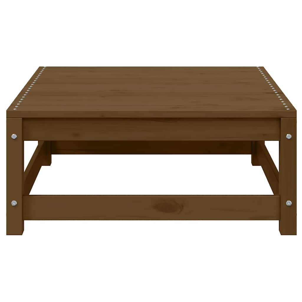 2 Piece Garden Lounge Set Honey Brown Solid Pinewood