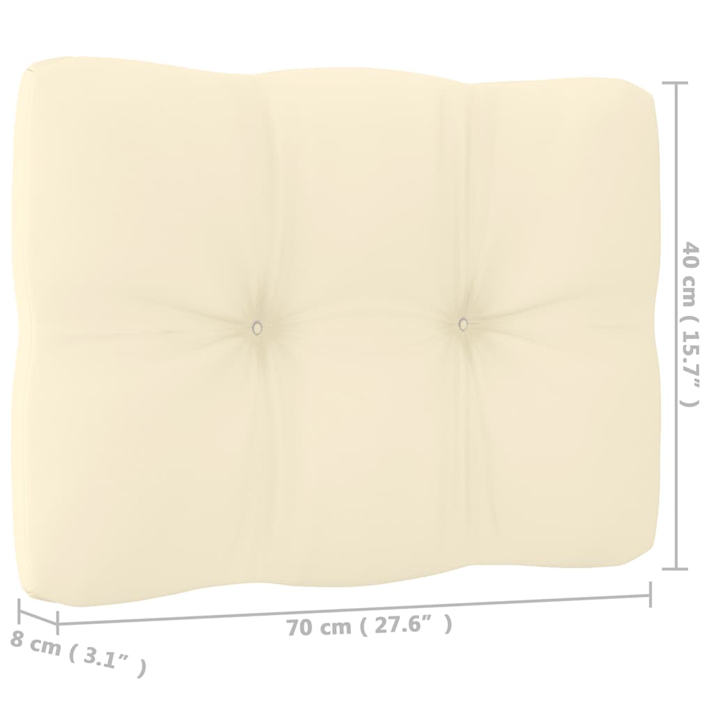 2 Piece Garden Lounge Set with Cushions Honey Brown Pinewood