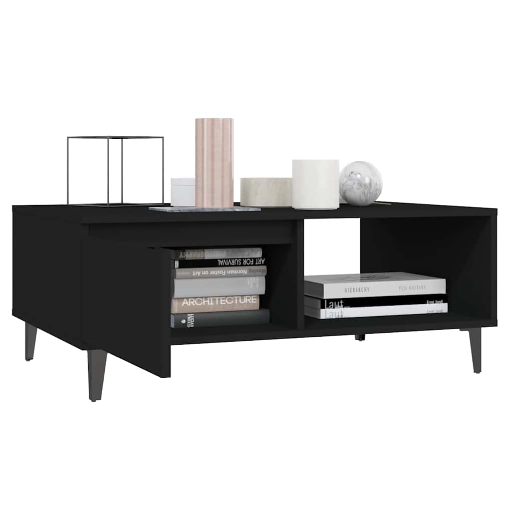 Coffee Table Black 90x60x35 cm Engineered Wood