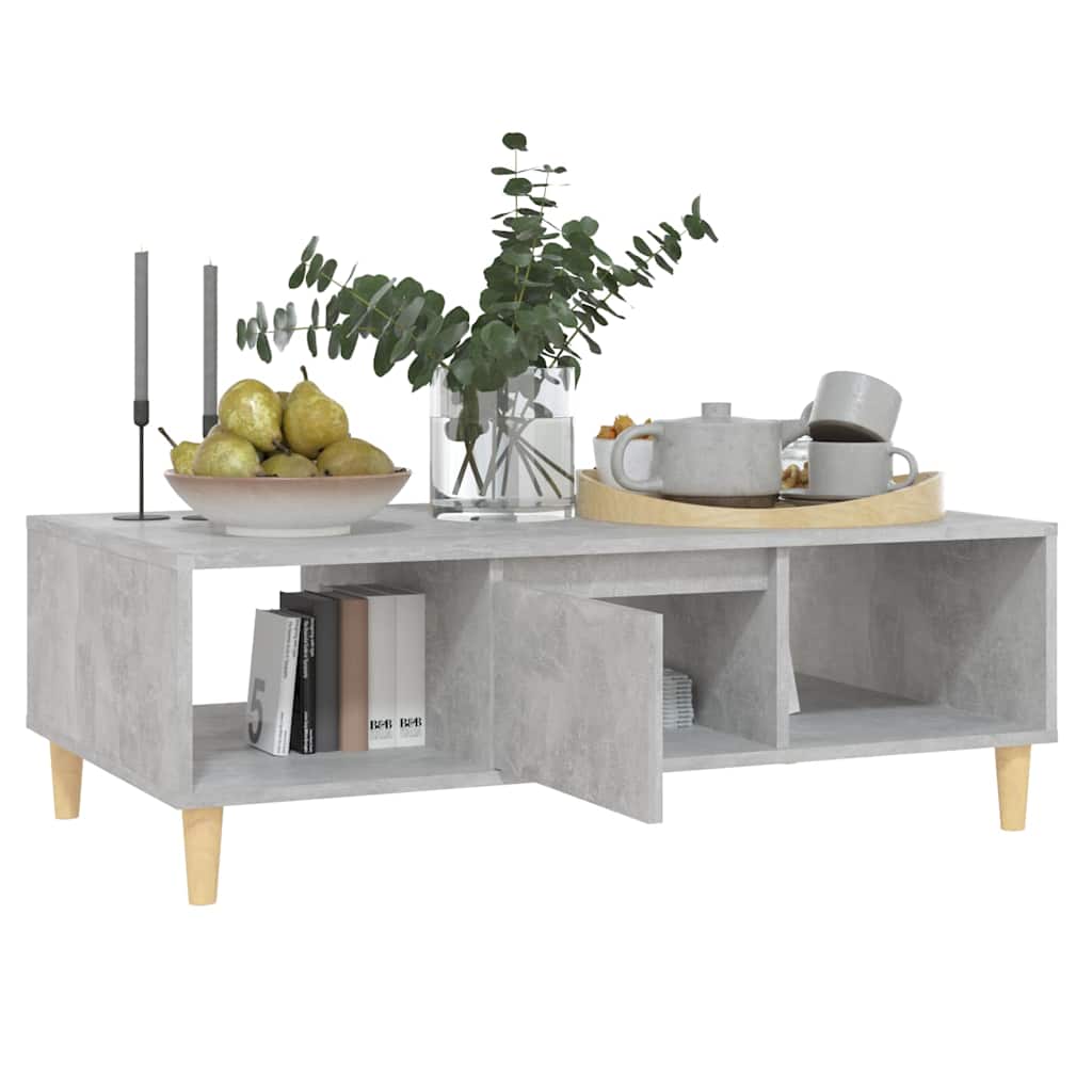 Coffee Table Concretre Grey 103.5x60x35 cm Engineered Wood