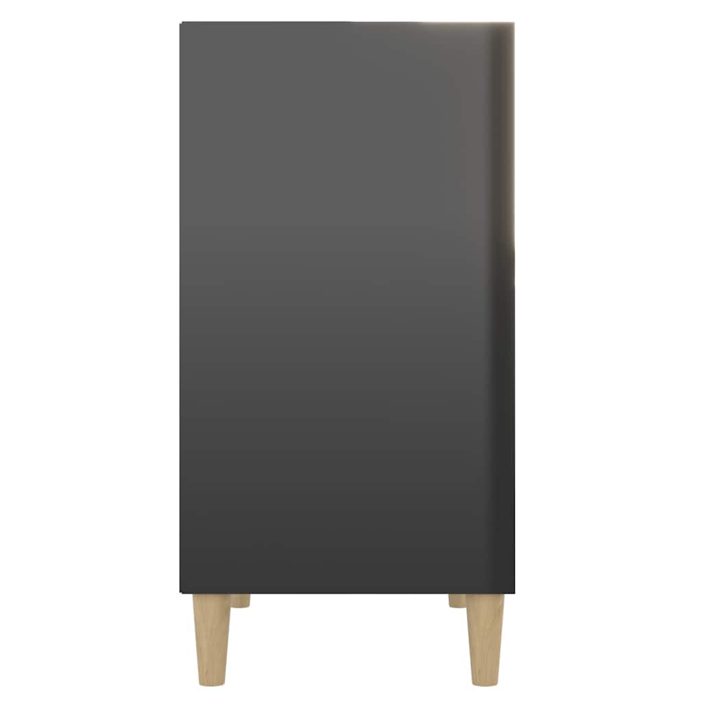 Sideboard High Gloss Black 57x35x70 cm Engineered Wood