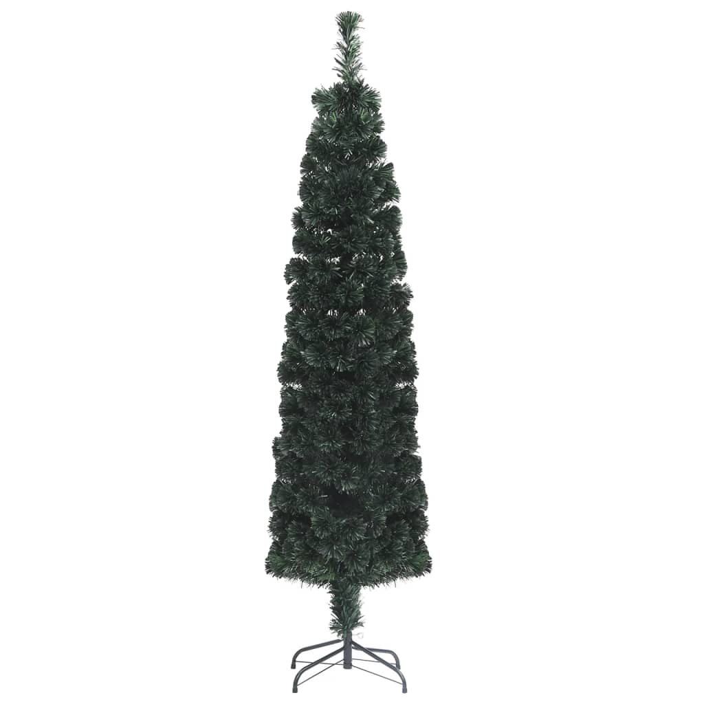 Artificial Slim Christmas Tree with Stand 120 cm Fibre Optic