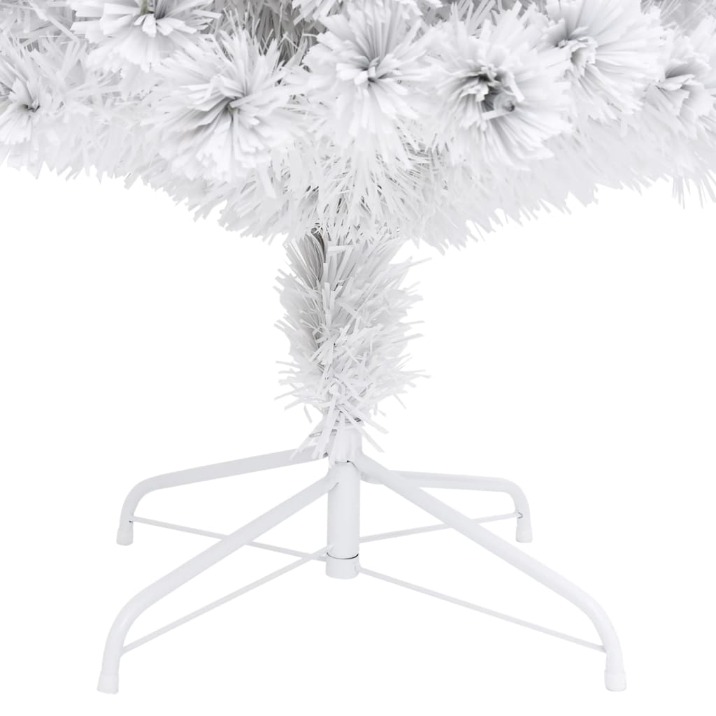 Artificial Pre-lit Christmas Tree White 240 cm Fibre Optic