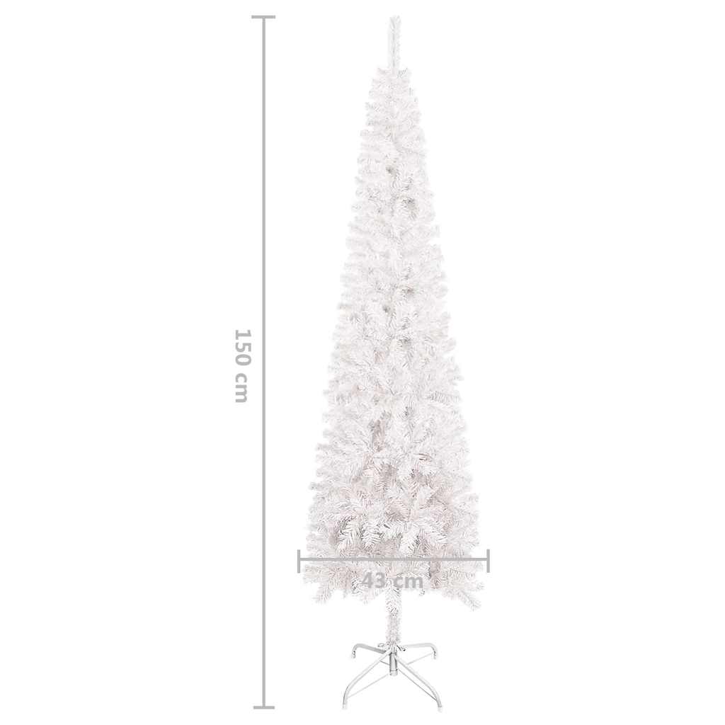 Slim Christmas Tree White 150 cm