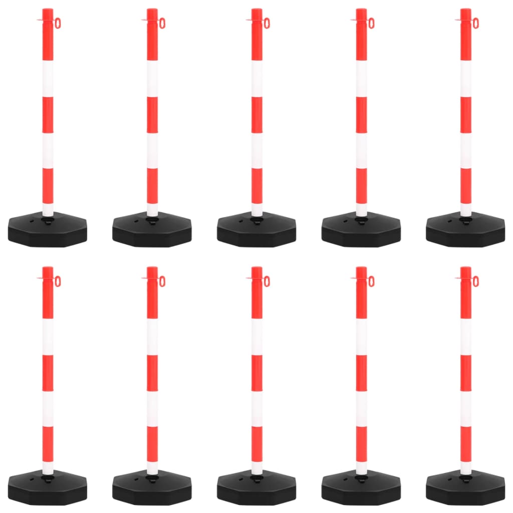 Chain Post Set with 10 m Plastic Chain