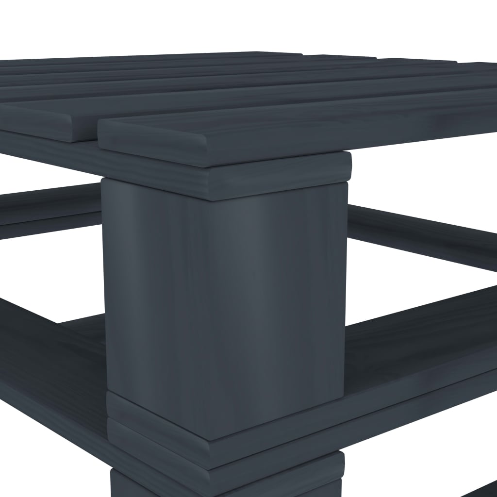 6 Piece Garden Pallet Lounge Set Wood Grey