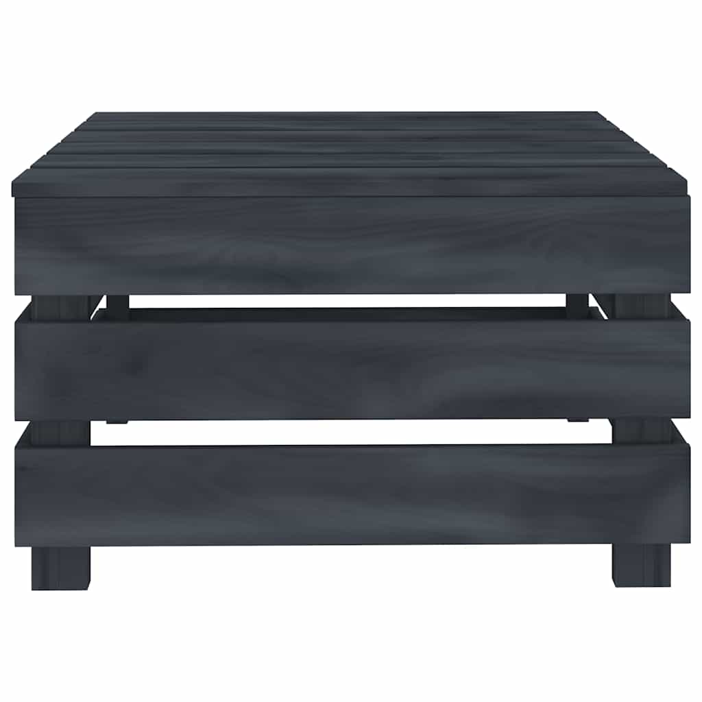 4 Piece Garden Pallet Lounge Set Wood Grey