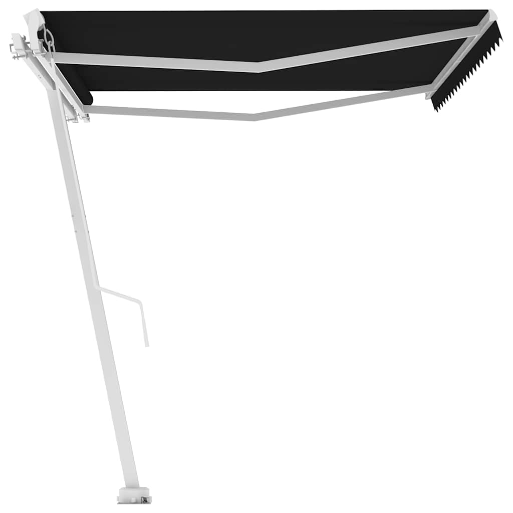 Freestanding Manual Retractable Awning 400x350 cm Anthracite