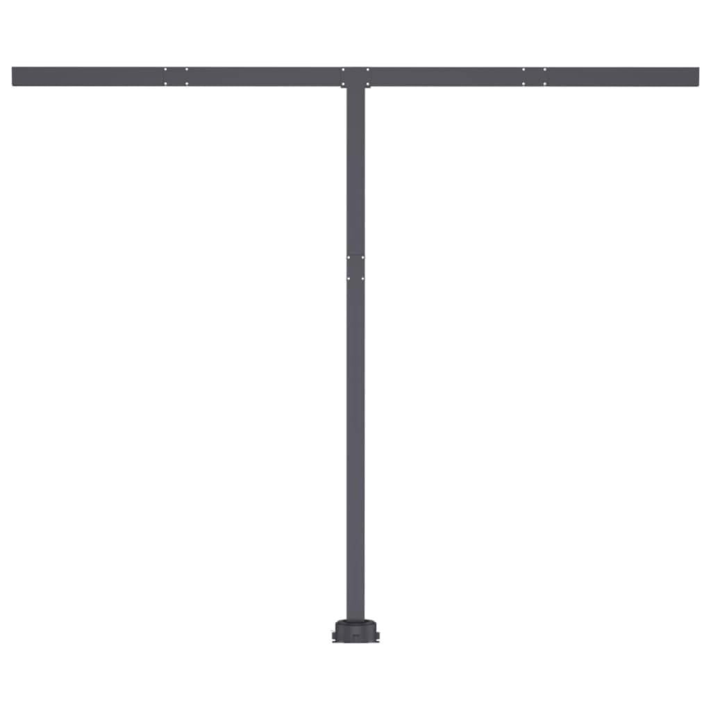 Freestanding Manual Retractable Awning 300x250 cm Yellow/White