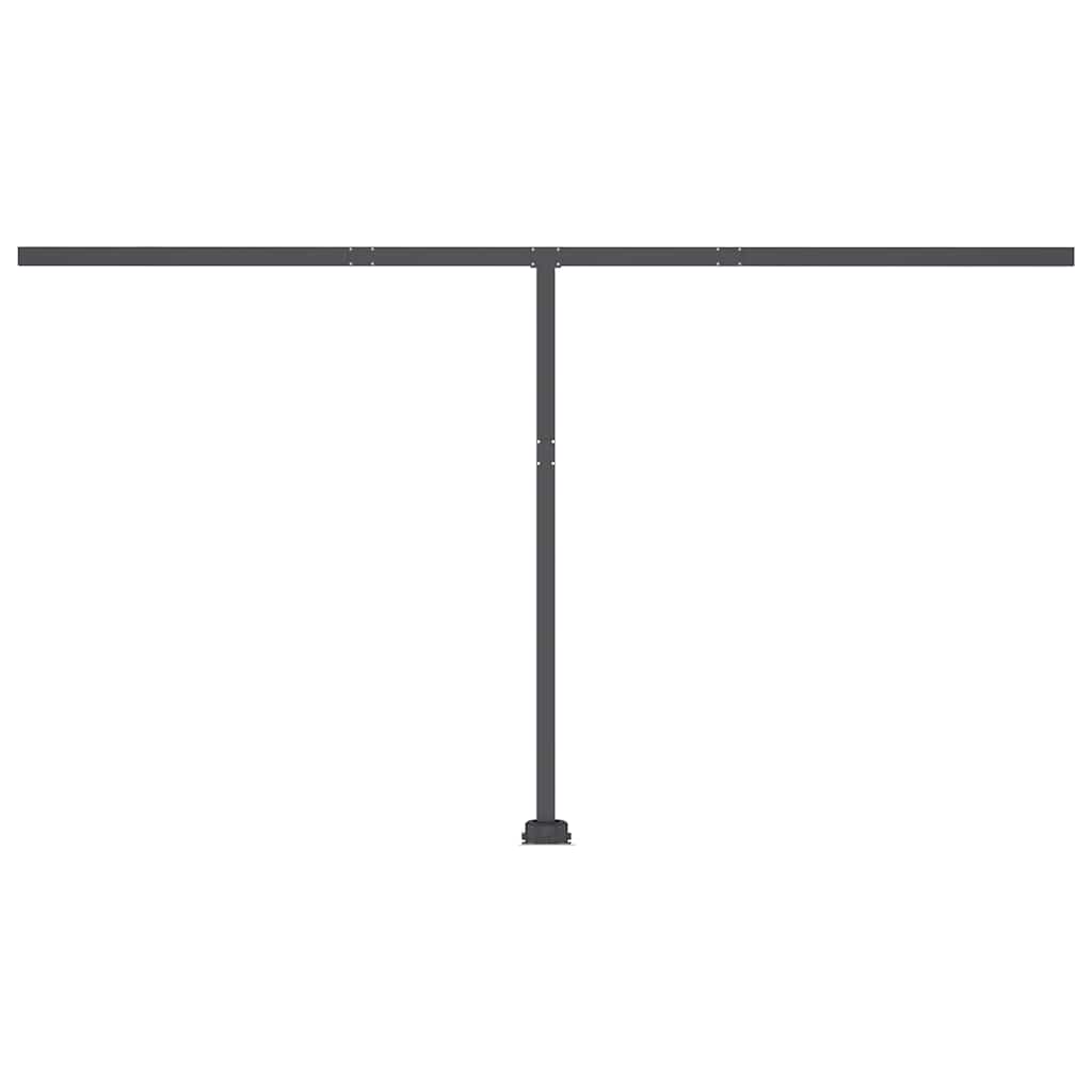 Manual Retractable Awning with LED 450x300 cm Anthracite