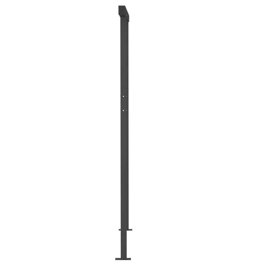 Manual Retractable Awning with Posts 3.5x2.5 m Anthracite