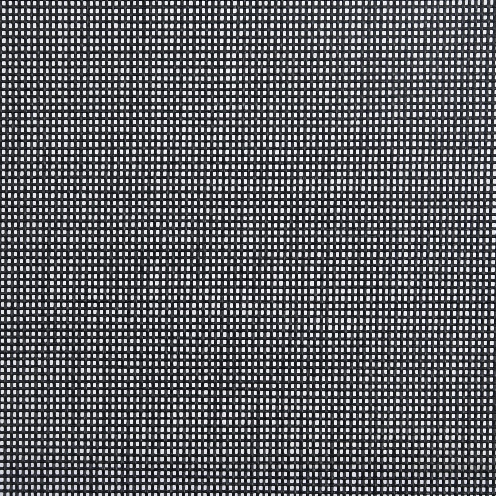 3 Piece Bistro Set Aluminium and Textilene Silver