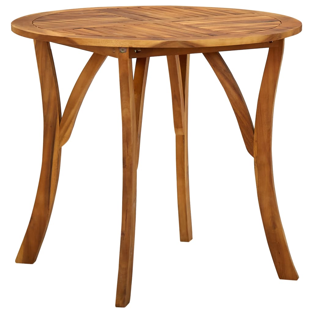 5 Piece Garden Dining Set Brown
