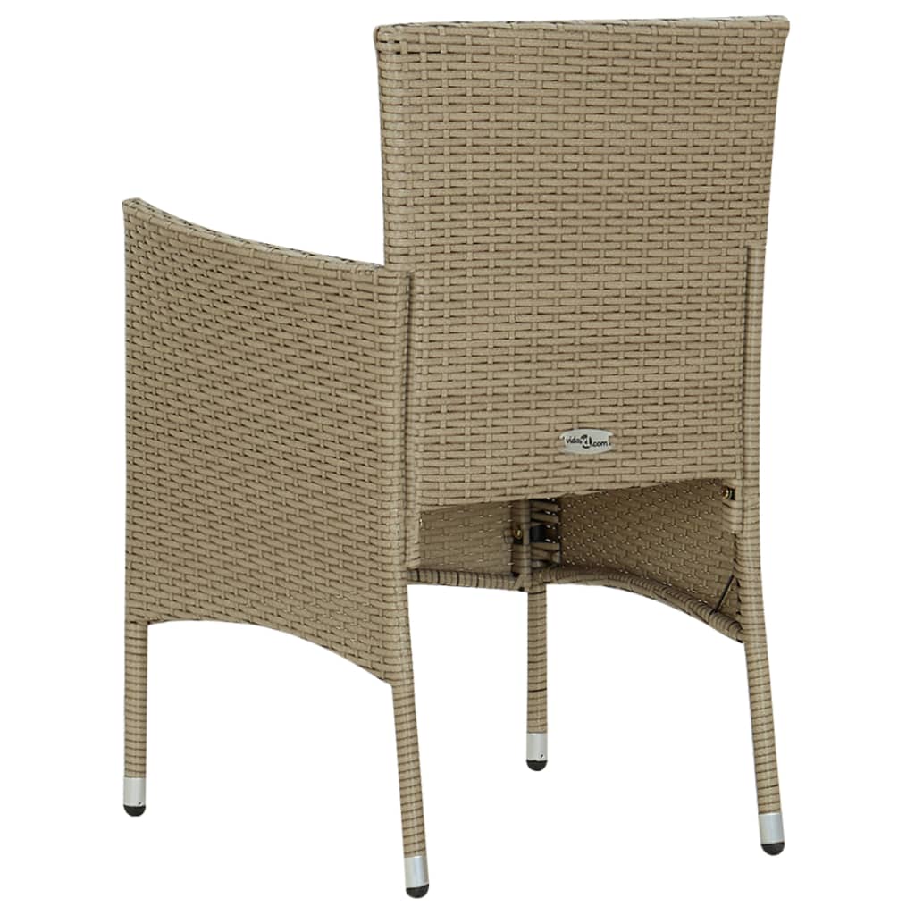 5 Piece Garden Dining Set Beige
