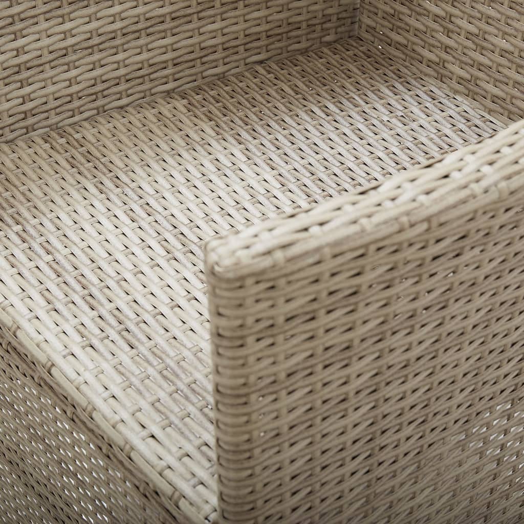 3 Piece Garden Dining Set Beige