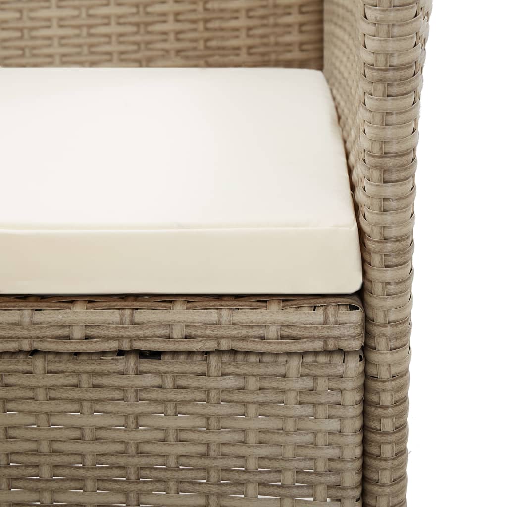 5 Piece Garden Dining Set Beige