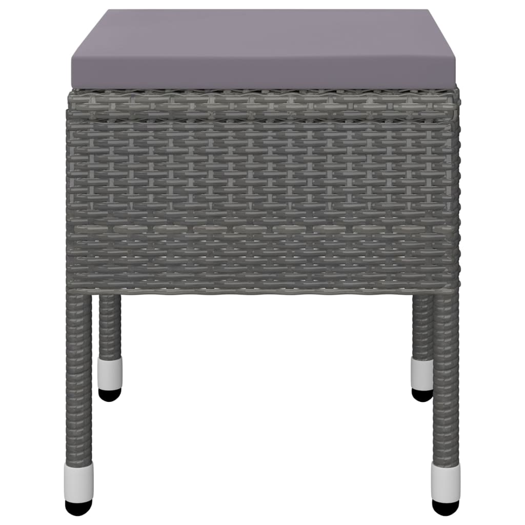 9 Piece Garden Dining Set Grey