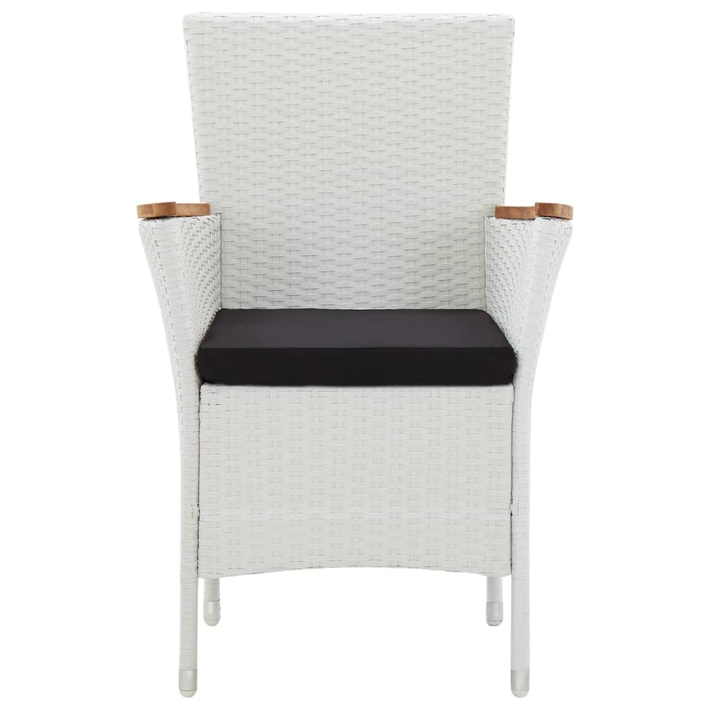 7 Piece Garden Dining Set White