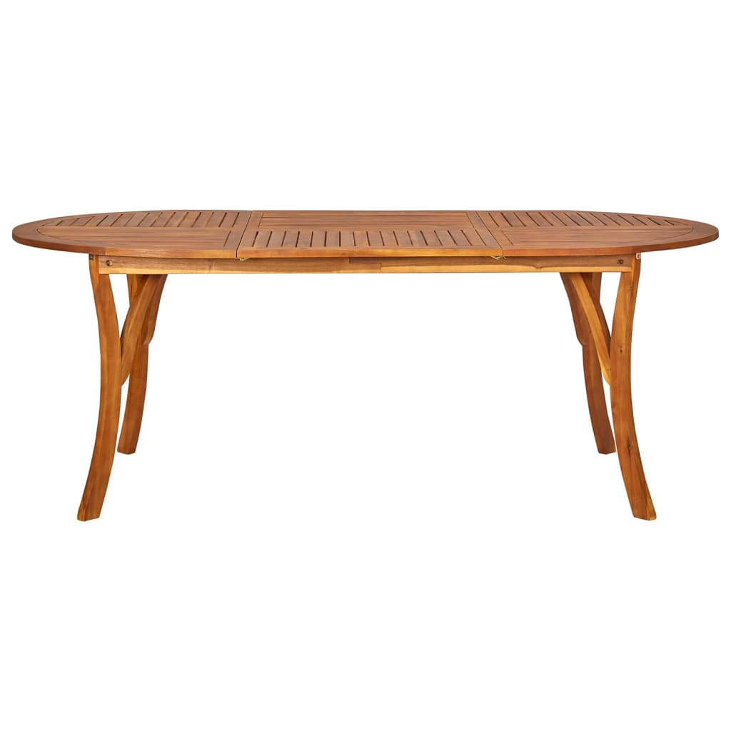 7 Piece Garden Dining Set Black