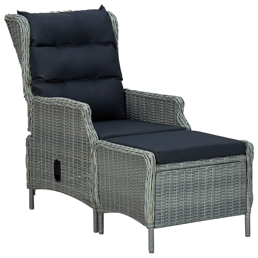7 Piece Garden Dining Set Light Grey