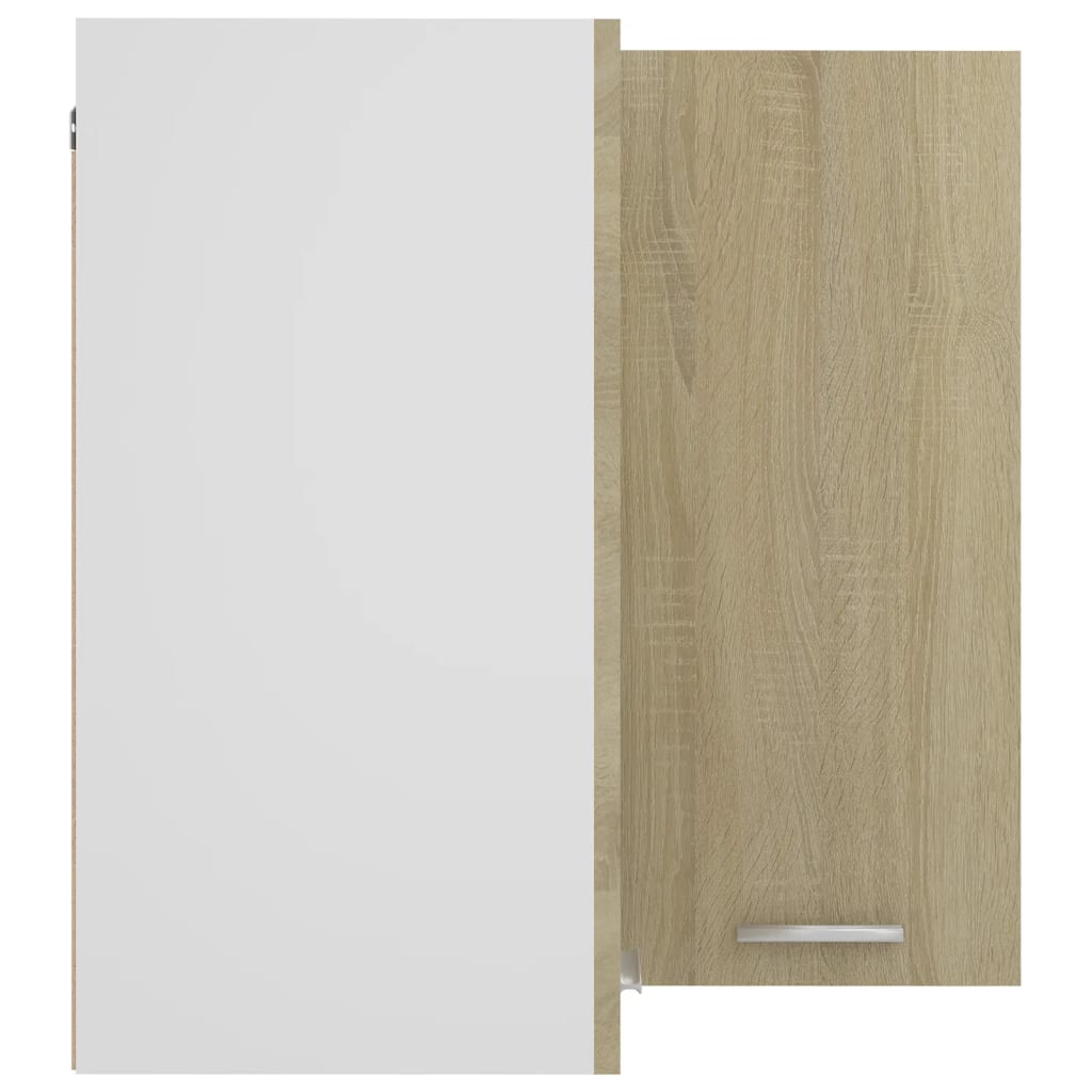 Hanging Corner Cabinet Lyon Sonoma Oak 57x57x60 cm Engineered Wood