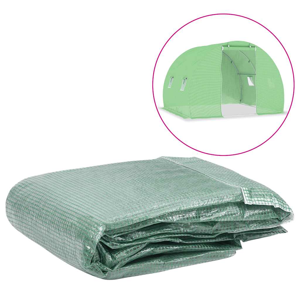 Greenhouse Replacement Cover (6 m?) 200x300x200 cm Green
