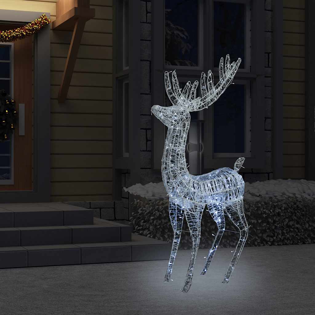 XXL Acrylic Christmas Reindeer 250 LED 180 cm Cold white