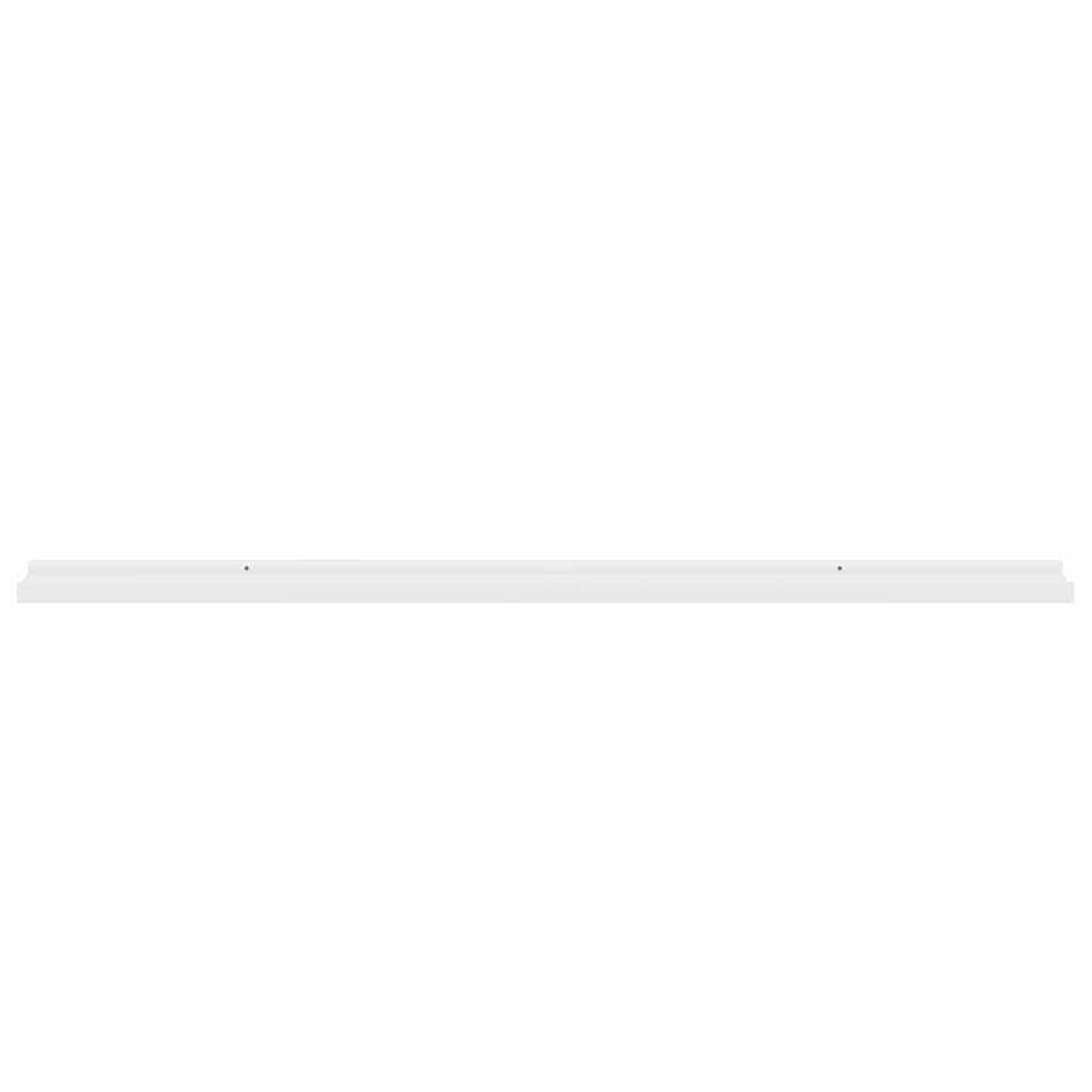 Wall Shelves 2 pcs White 115x9x3 cm