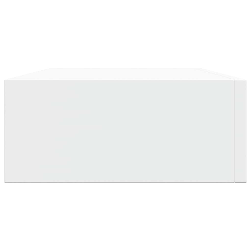 Wall-mounted Drawer Shelf White 40x23.5x10cm MDF