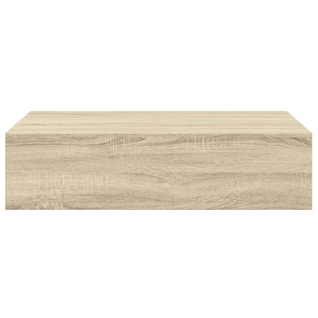 Wall-mounted Drawer Shelf Oak 40x23.5x10cm MDF