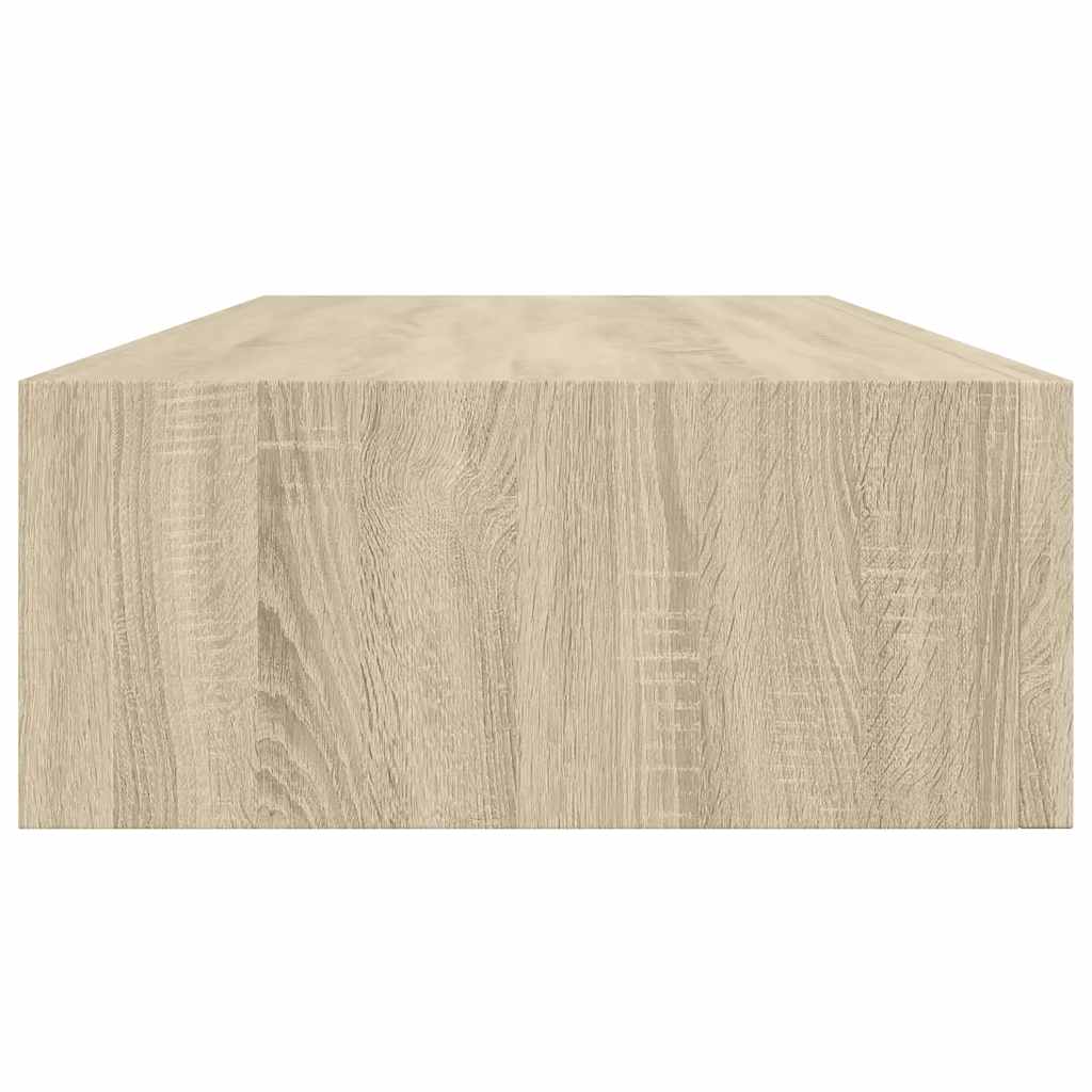 Wall-mounted Drawer Shelves 2 pcs Oak 60x23.5x10cm MDF