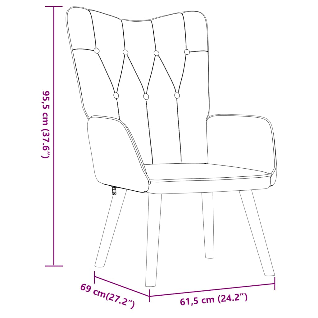 Relaxing Chair with a Stool Mustard Yellow Fabric
