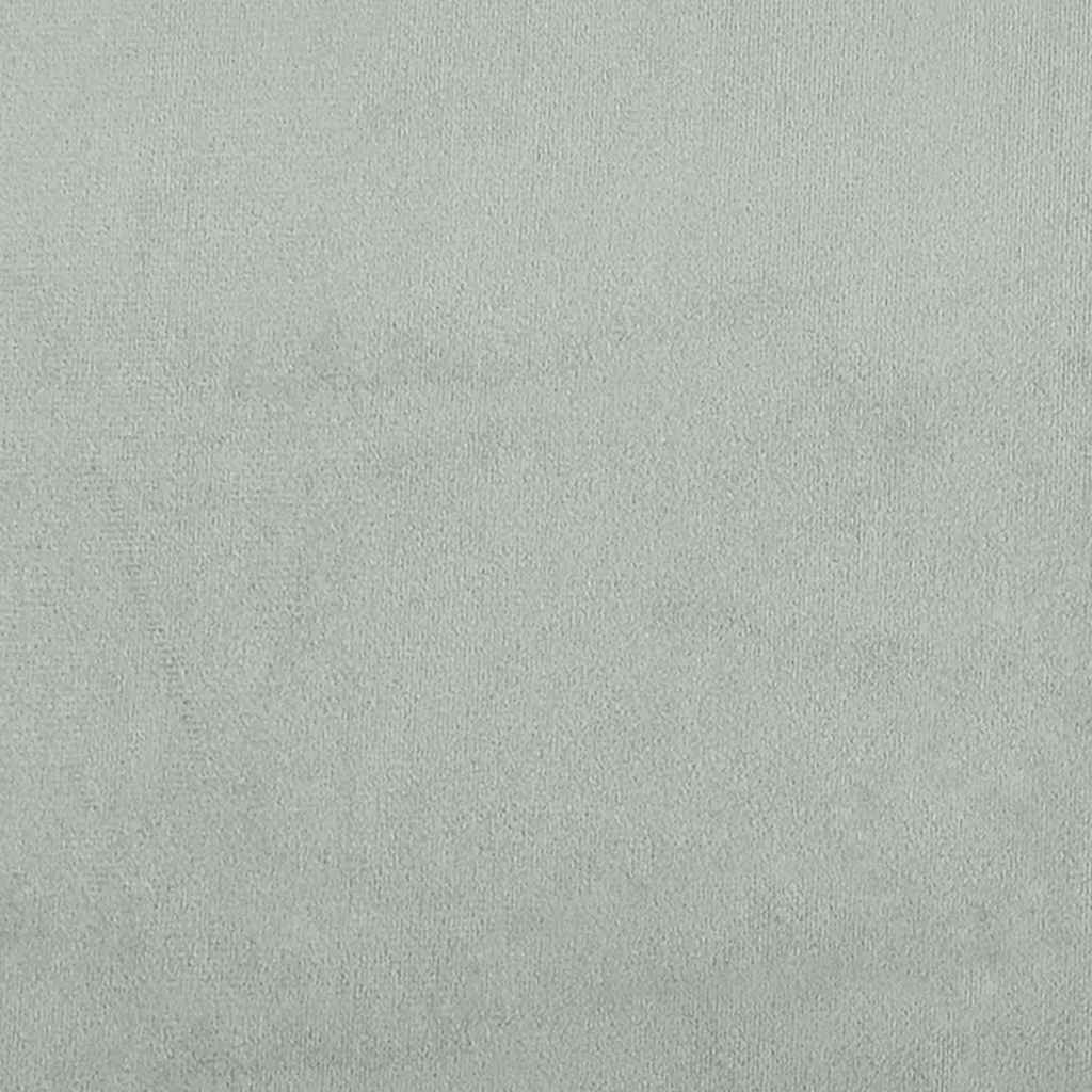 Relaxing Chair Light Grey Velvet