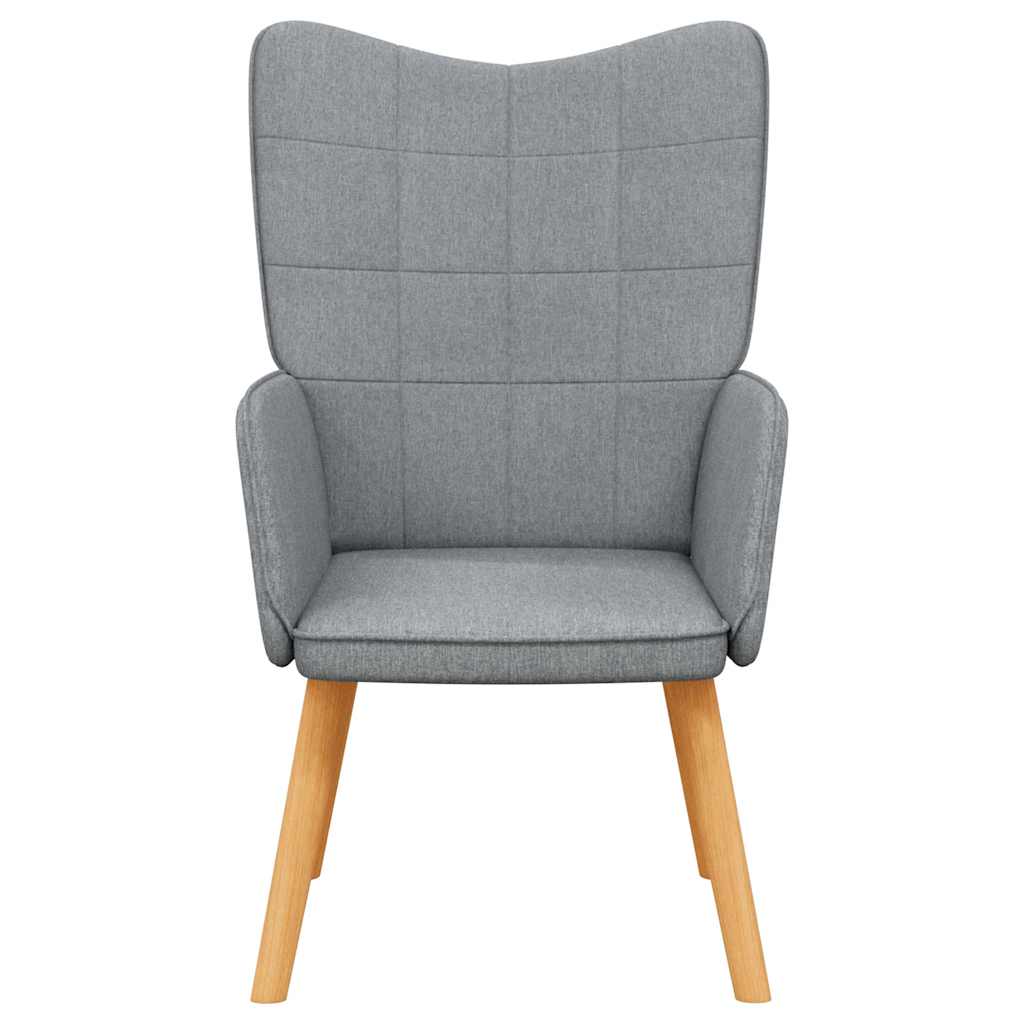 Relaxing Chair Light Grey Fabric
