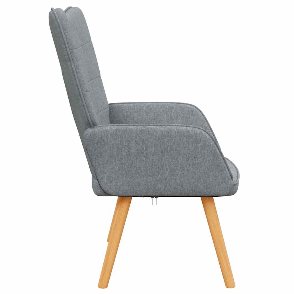 Relaxing Chair Light Grey Fabric