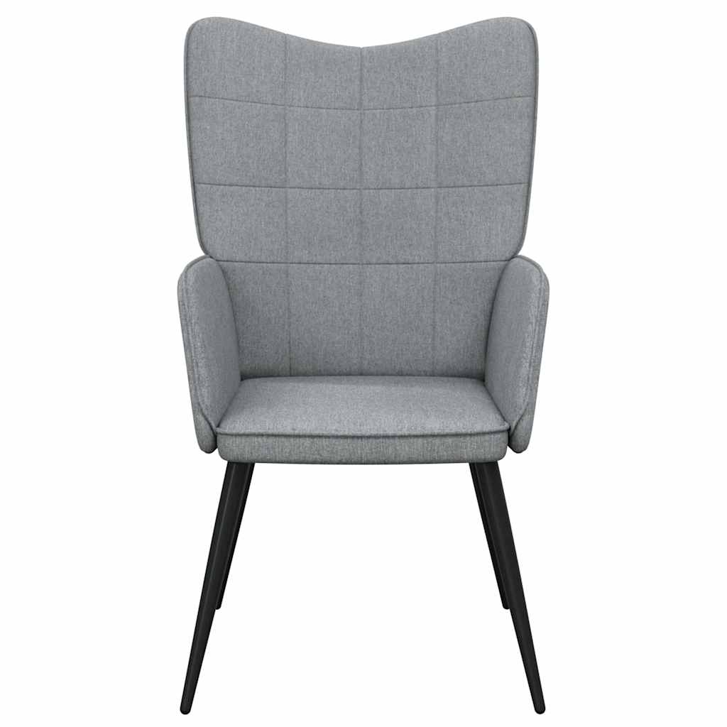 Relaxing Chair Light Grey Fabric
