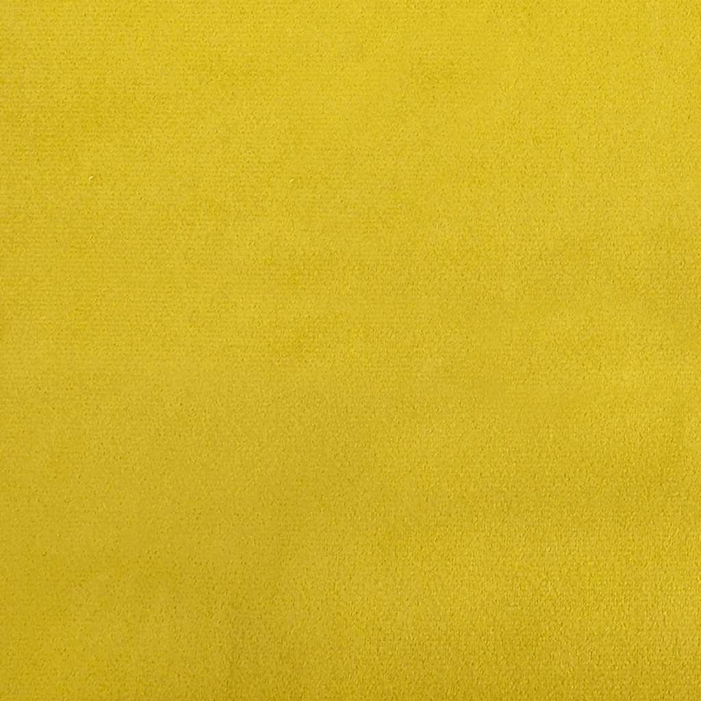 Rocking Chair with a Stool Mustard Yellow Velvet