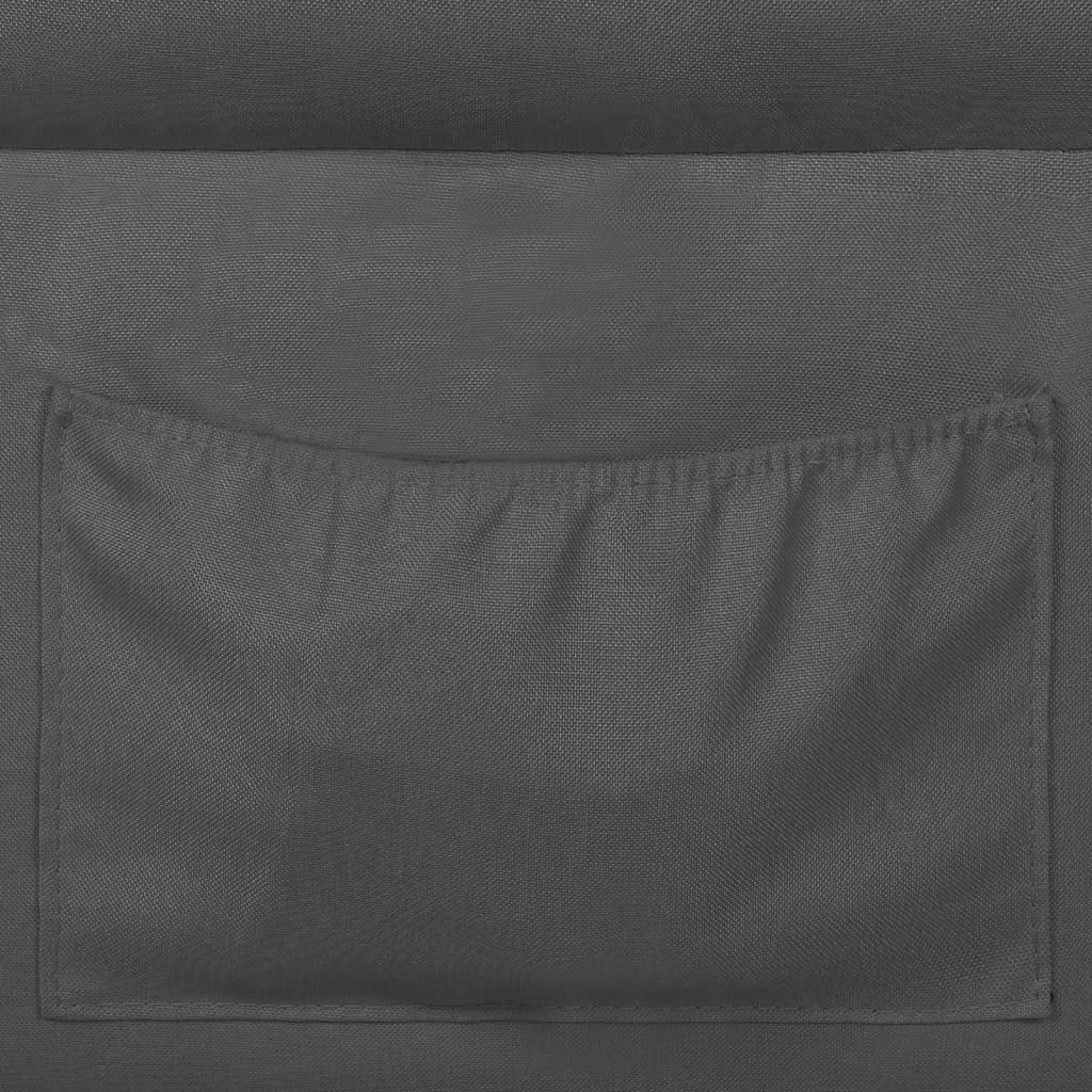 Reclining Chair Dark Grey Fabric