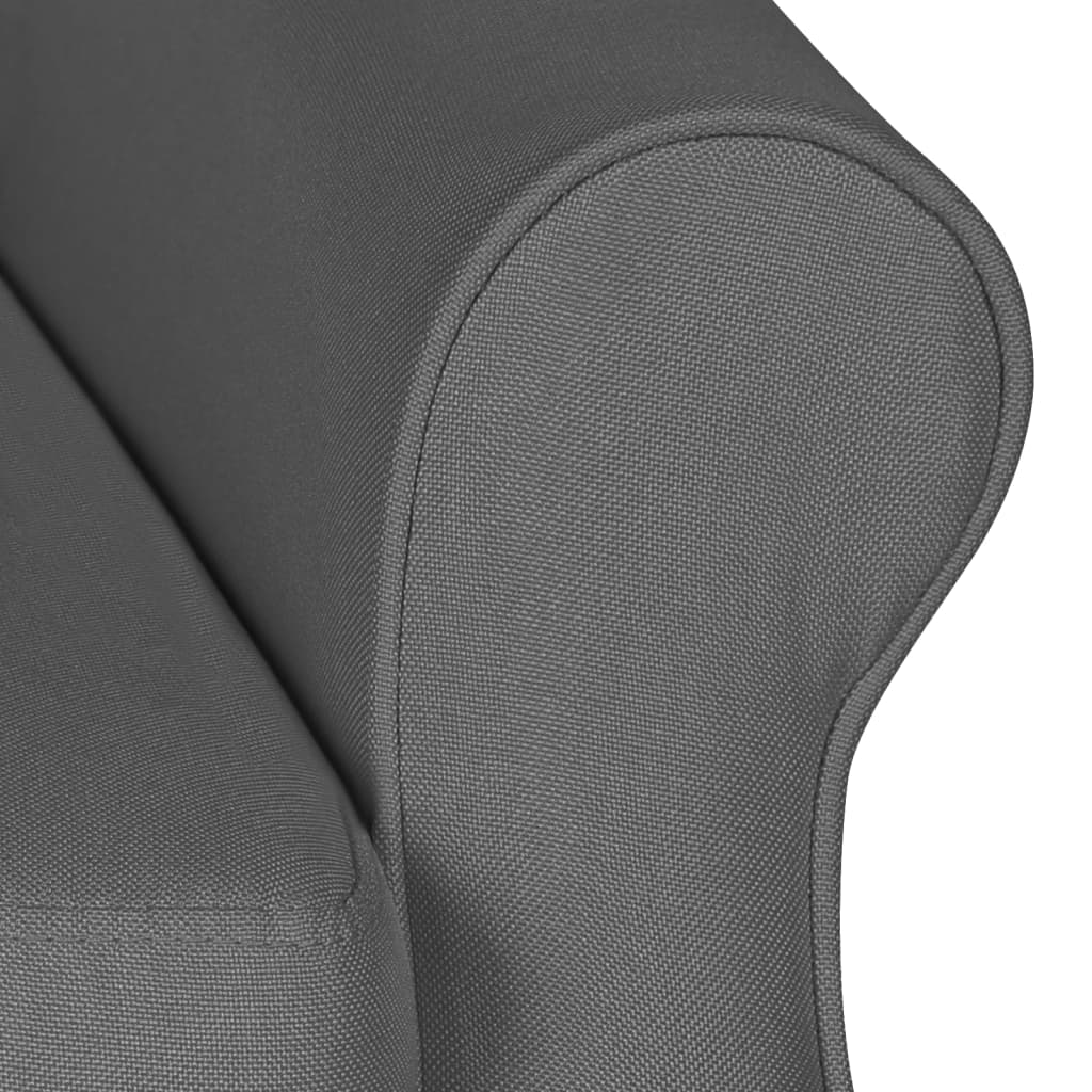Massage Reclining Chair Light Grey Fabric