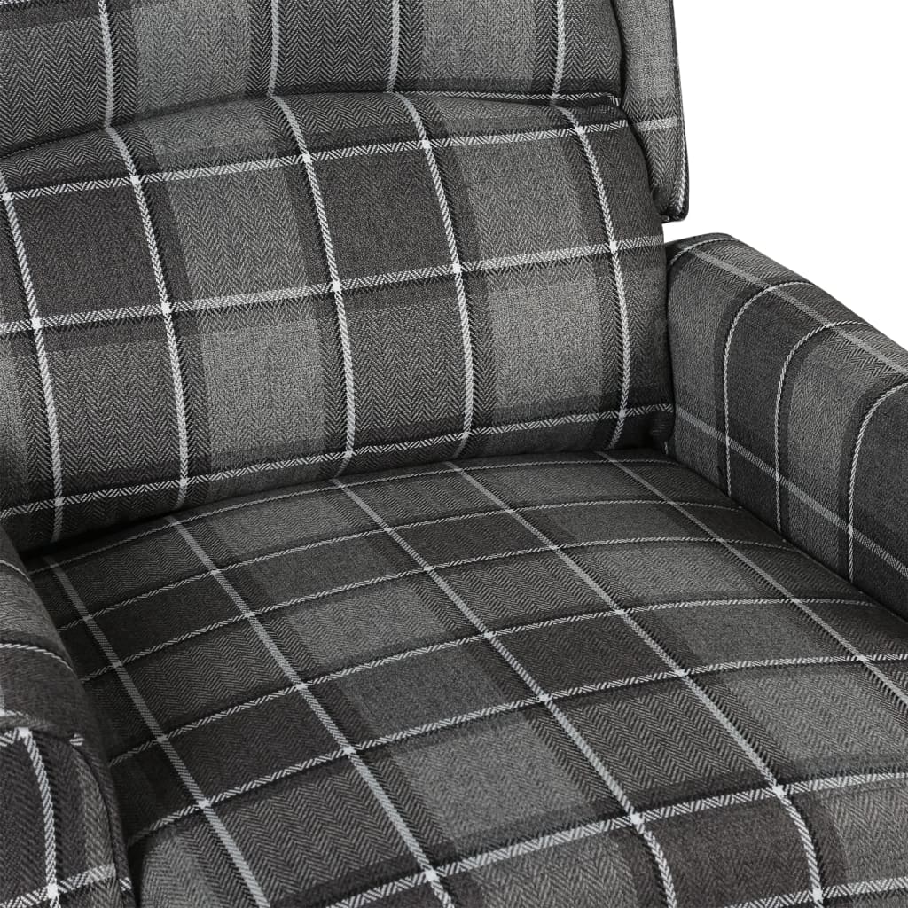 Reclining Chair Grey Fabric