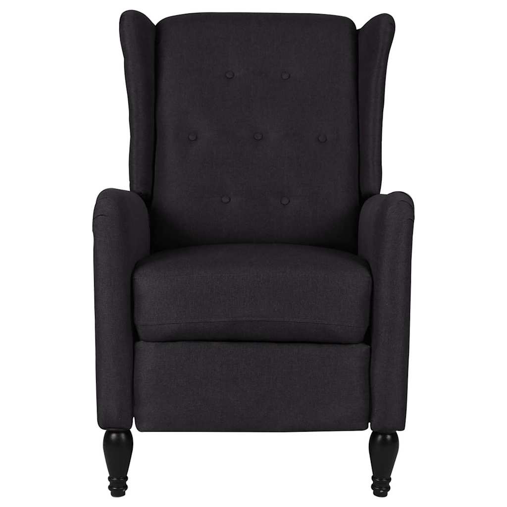 Massage Reclining Chair Black Fabric