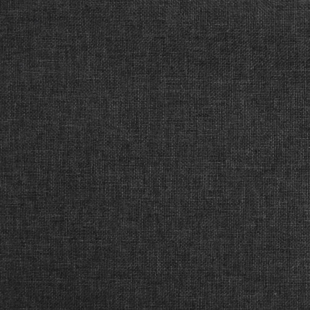 Armchair with Solid Rubber Wood Feet Black Fabric