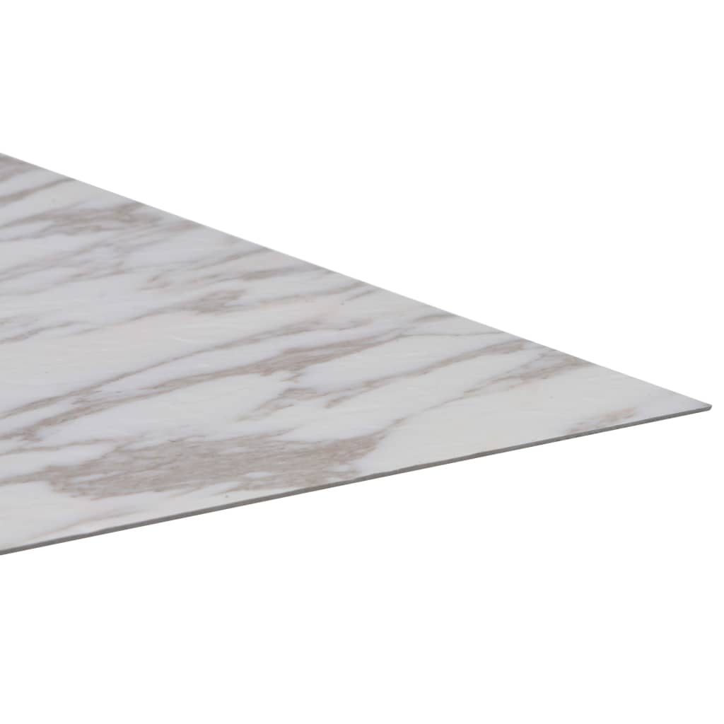 Self-adhesive Flooring Planks 20 pcs PVC 1.86 m² White Marble