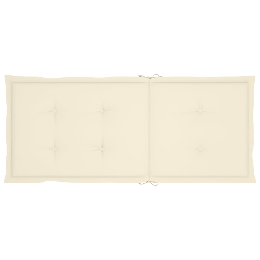 Reclining Garden Chairs with Cushions 8 pcs Solid Teak Wood