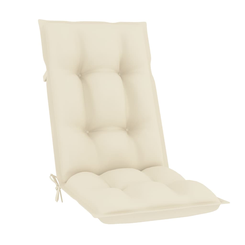 Reclining Folding Chairs with Cushions 8 pcs Solid Teak Wood