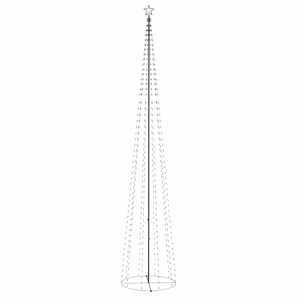 Christmas Cone Tree 752 Cold White LEDs Decoration 160x500 cm
