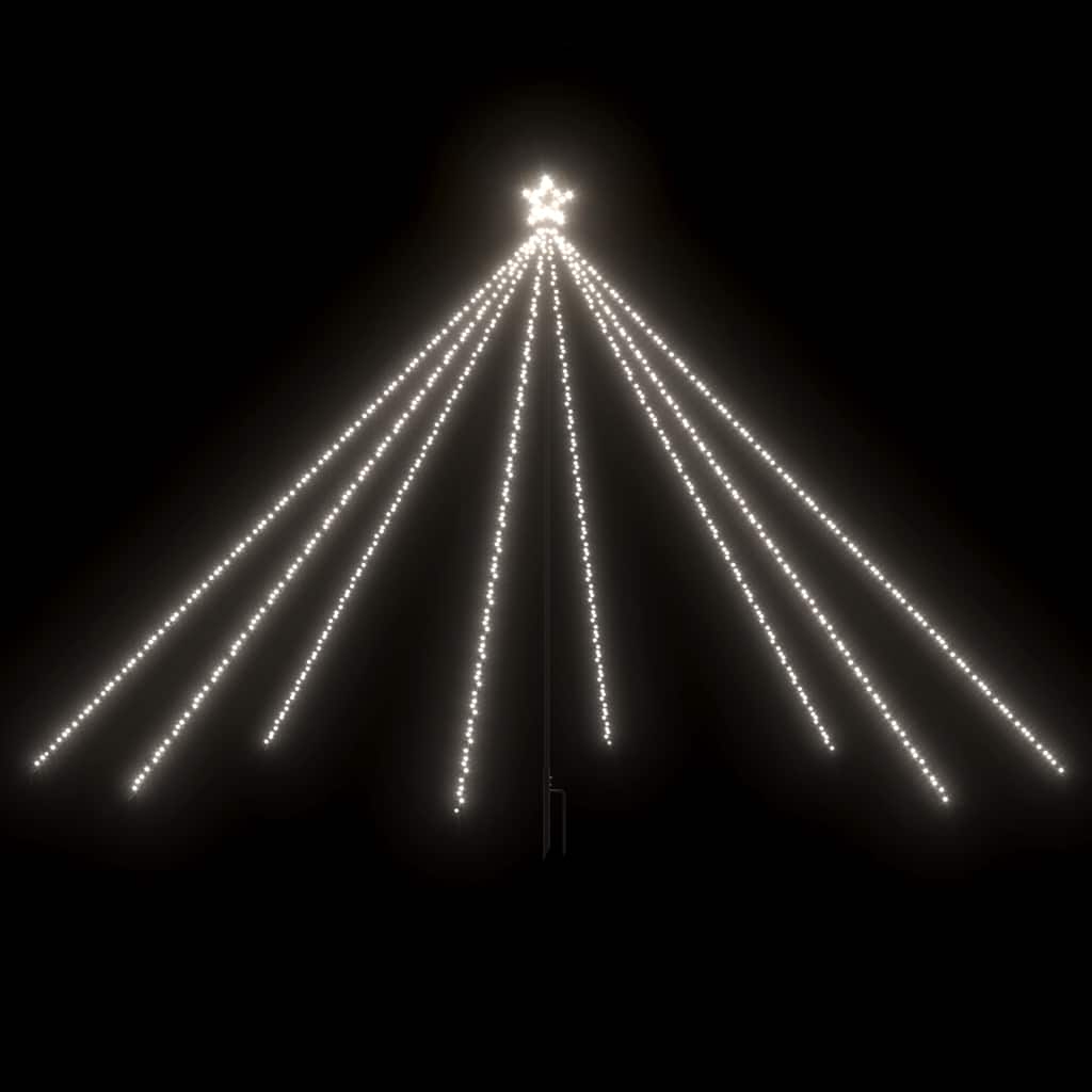 LED Christmas Tree Indoor Outdoor 576 LEDs Cold White 3,6 m